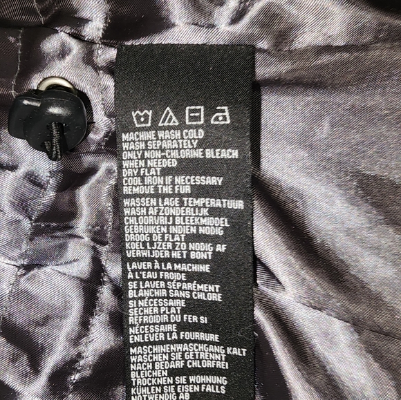 Harley Davidson , Faux Fur , Down Filled Hooded Vest Jacket - Picture 8 of 16